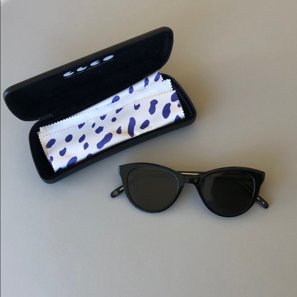 Garrett Leight x Clare V cat eye sunglasses